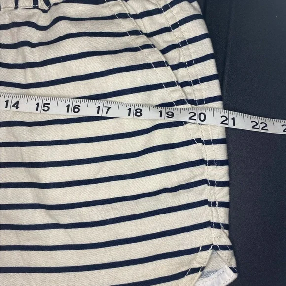 J.Crew linen blend striped drawstring shorts M - Picture 8 of 12